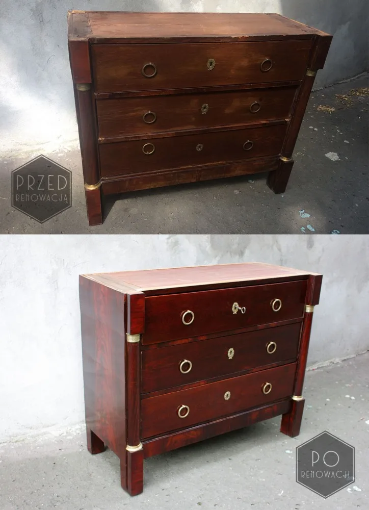 Komoda empir po renowacji